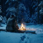 焚き火と雪と、独り言