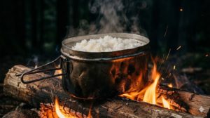 凹んだ四角い箱、それが俺の台所だ。トランギア・メスティン（ラージ）