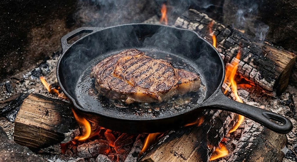 スキットルと肉