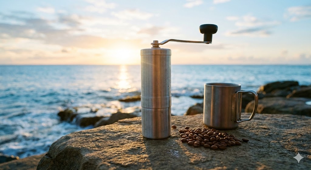 ゴリゴリと朝を挽く。ポーレックス・ミルと迎える、海辺の「目覚め」