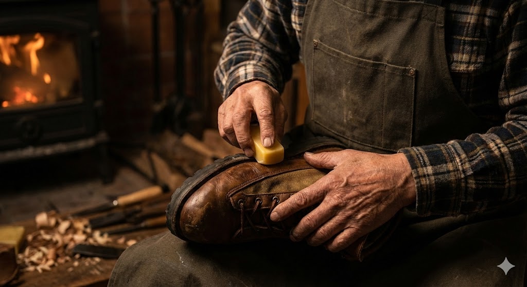 雪解け泥を歩くための儀式。Danner Lightと蜜蝋ワックス